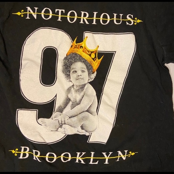 Horizon NY Biggie smalls black graphic Tee - Picture 6 of 9
